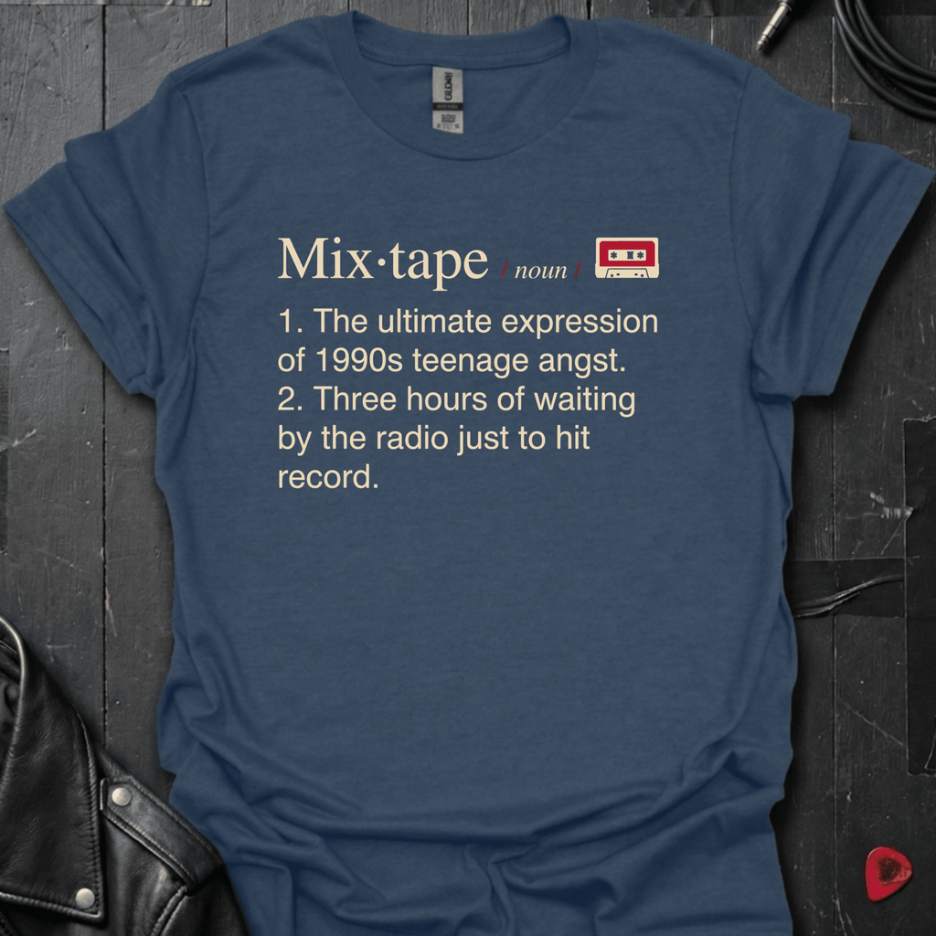 Mixtape Definition T-Shirt - Heather Navy - T-Shirt