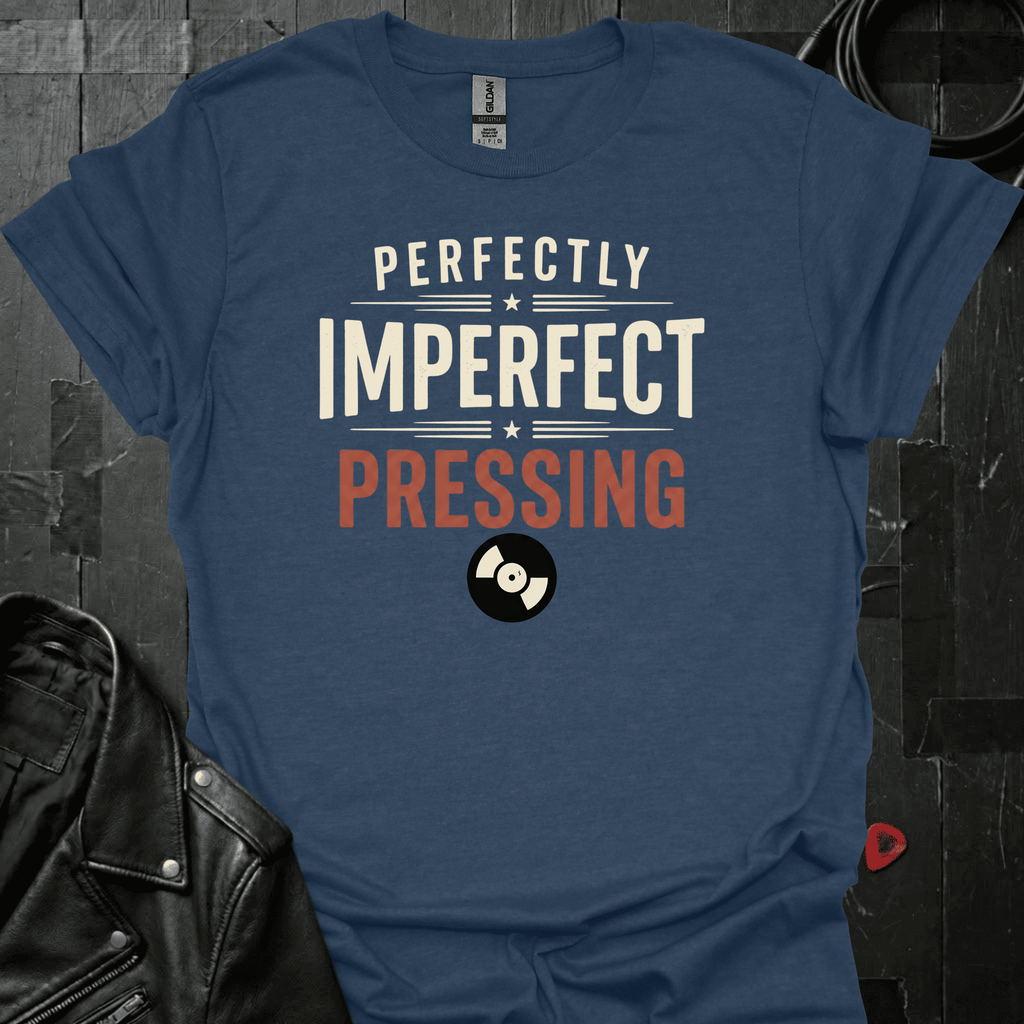Perfectly Imperfect Pressing T-Shirt - Heather Navy - T-Shirt