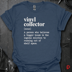 Vinyl Collector Definition T-Shirt - Heather Navy - T-Shirt