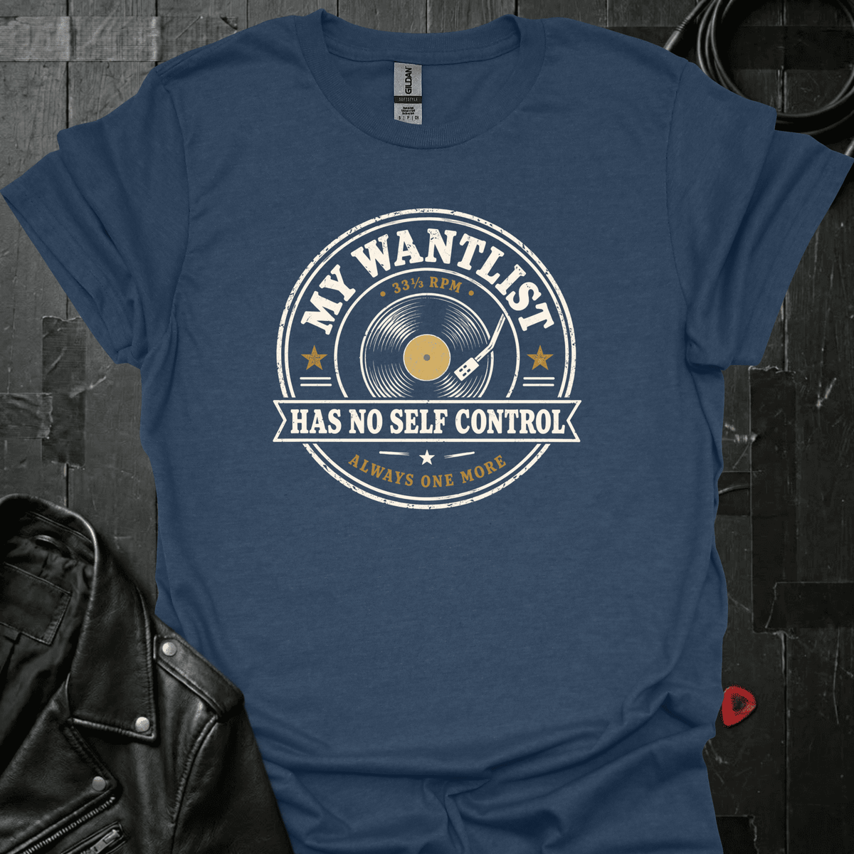 No Self Control T-Shirt - Heather Navy - T-Shirt