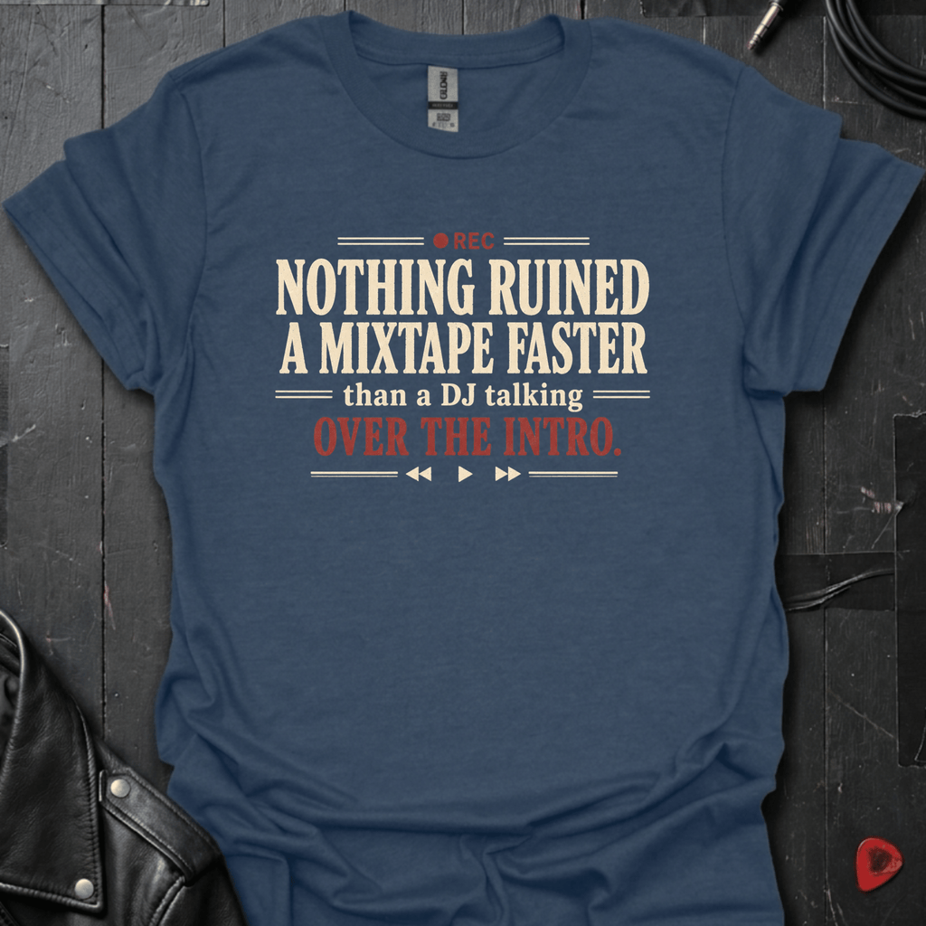 DJ Review T-Shirt - Heather Navy - T-Shirt