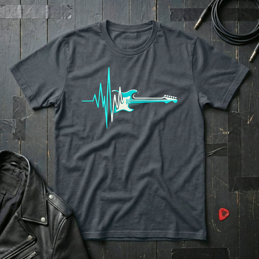 Heartbeat Guitar T-Shirt
