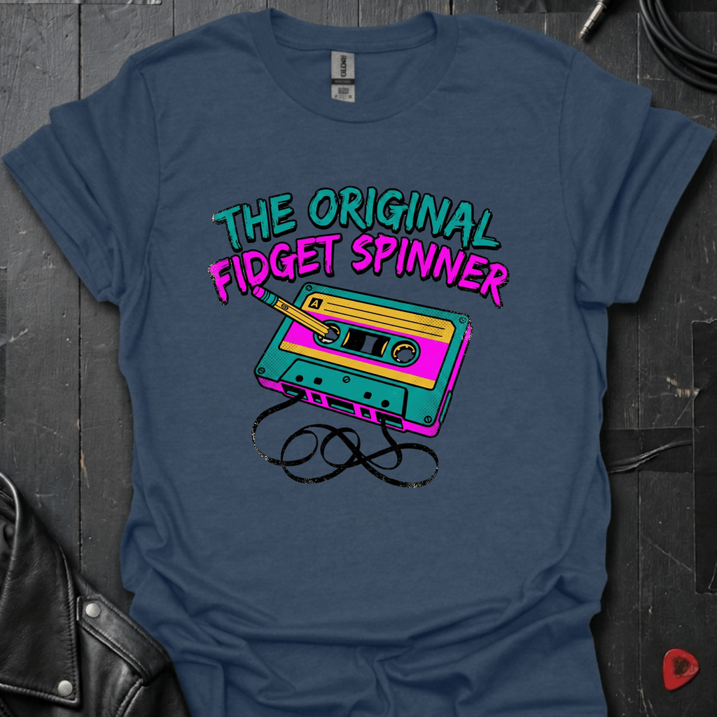 The Original Fidget Spinner T-Shirt - Heather Navy - T-Shirt
