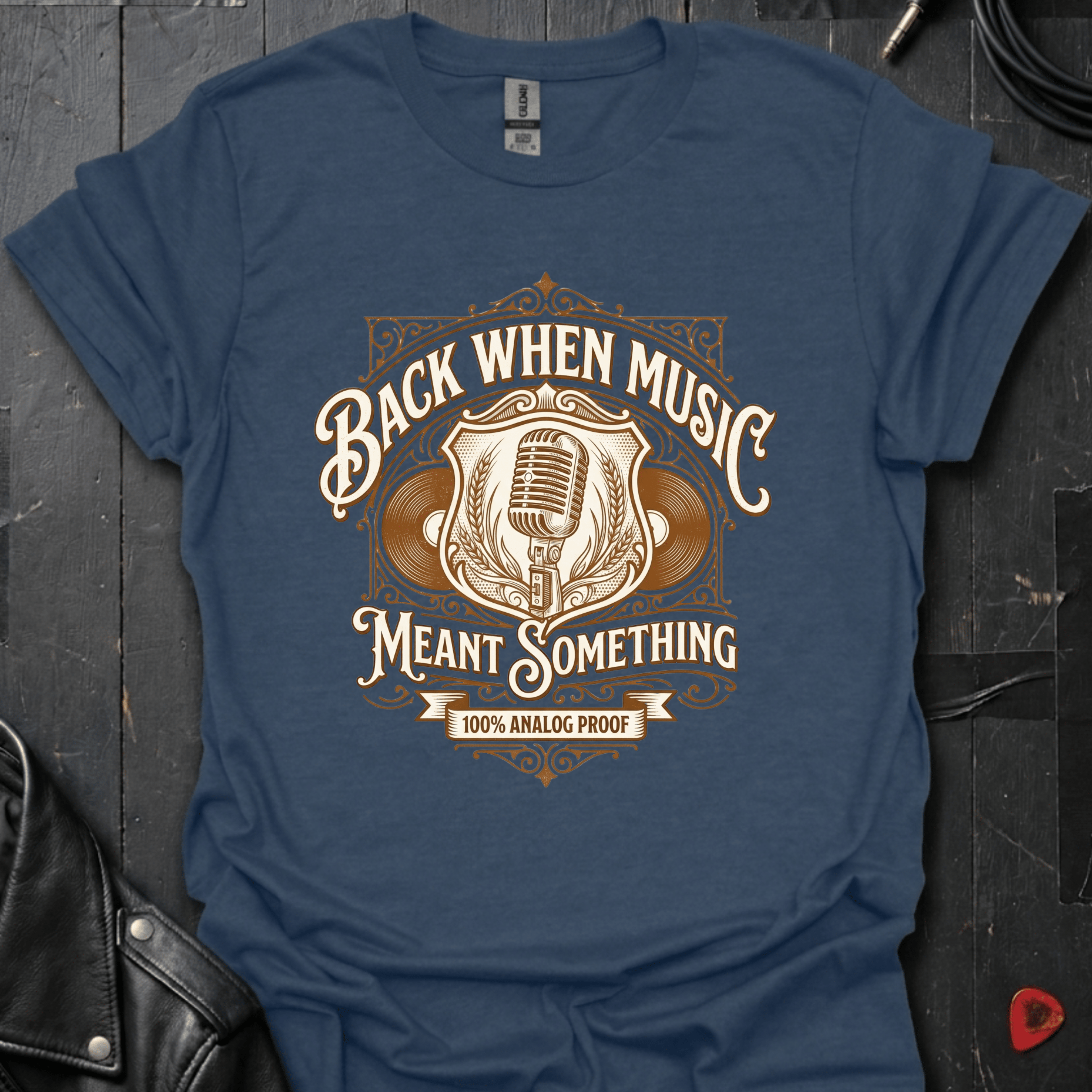 Music Meant Something T-Shirt - Heather Navy - T-Shirt