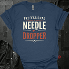 Professional Needle Dropper T-Shirt - Heather Navy - T-Shirt