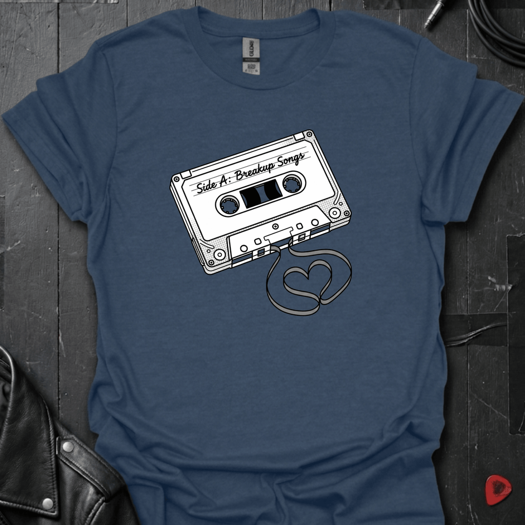 Breakup Songs T-Shirt - Heather Navy - T-Shirt