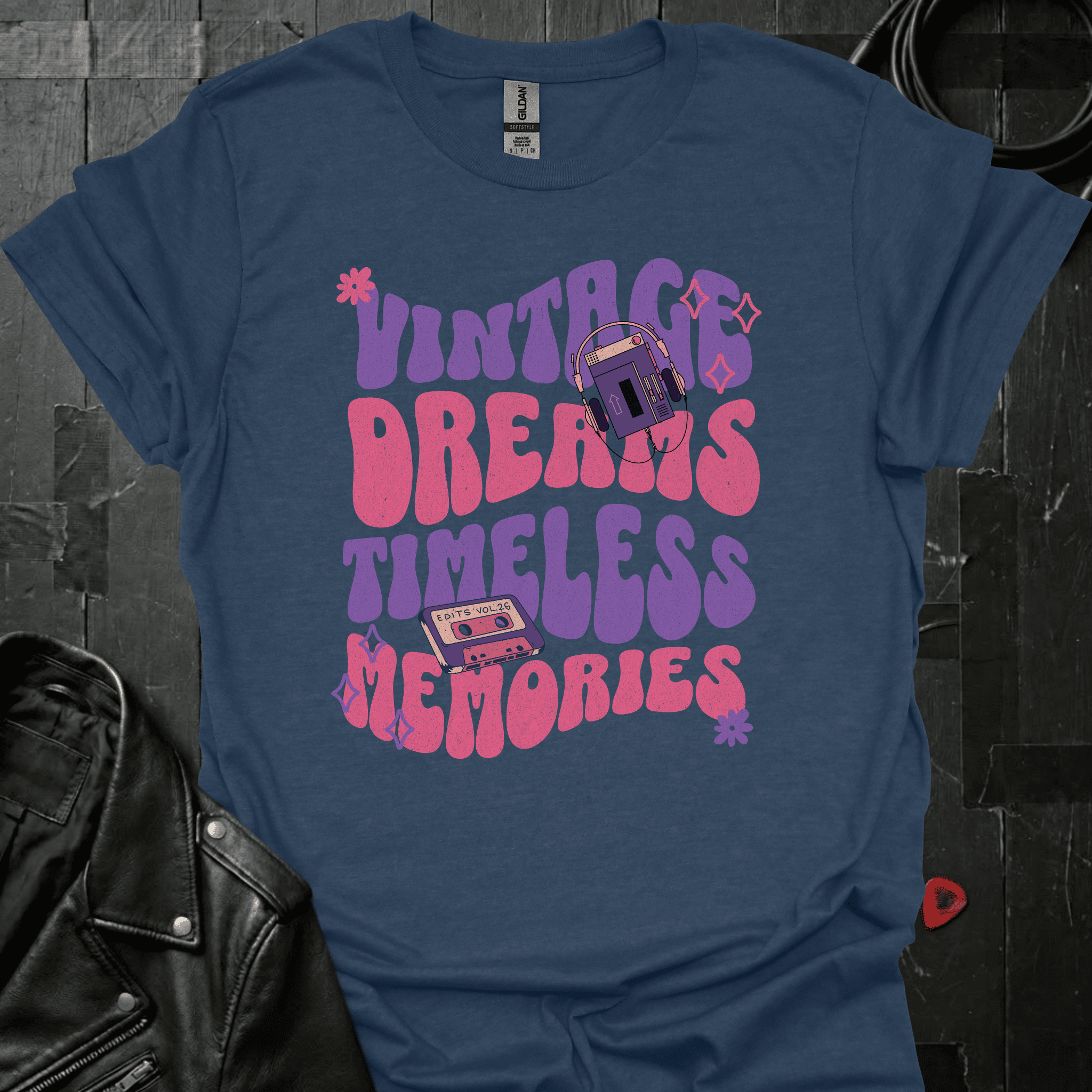 Timeless Memories T-Shirt - Heather Navy - T-Shirt