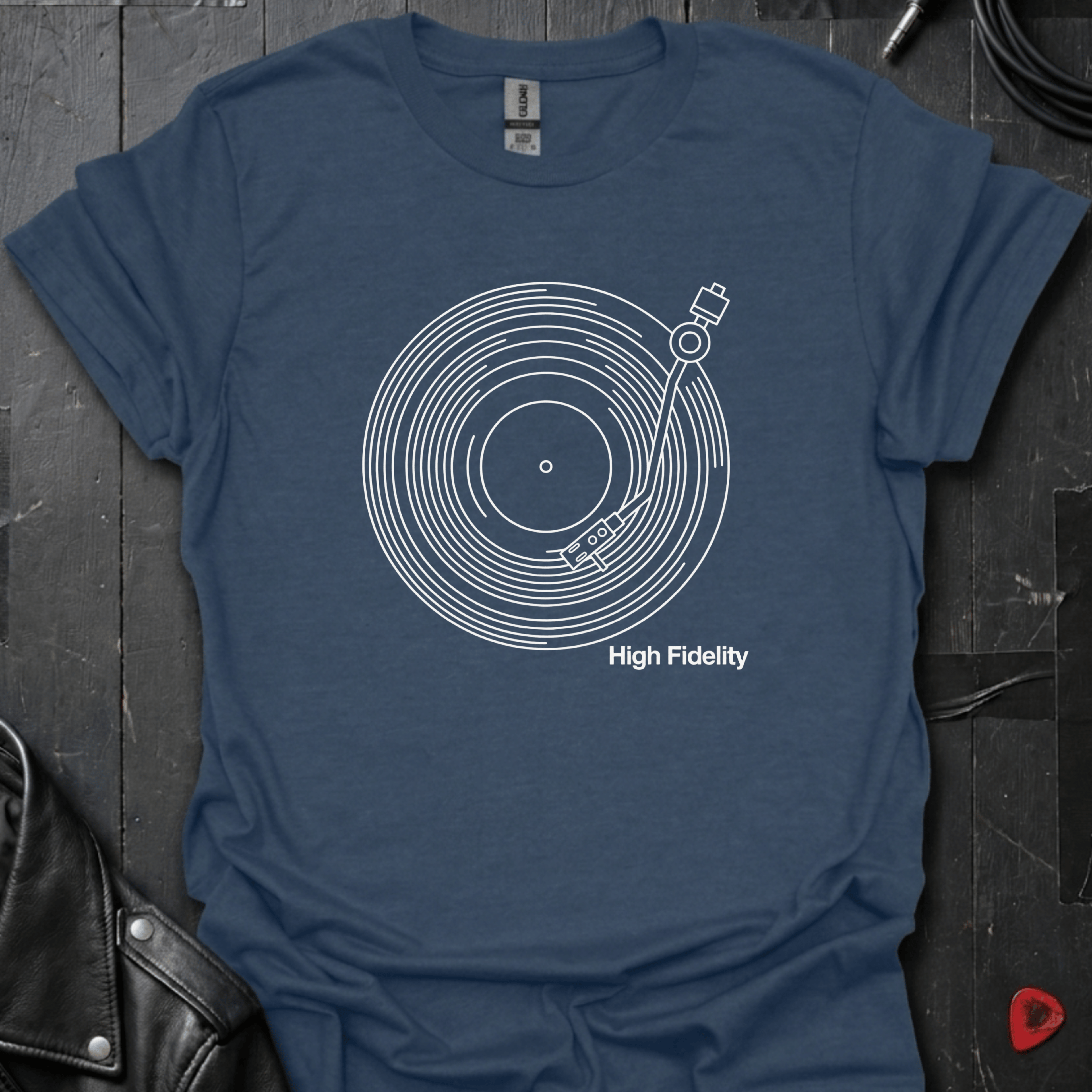 Line Art Turntable T-Shirt