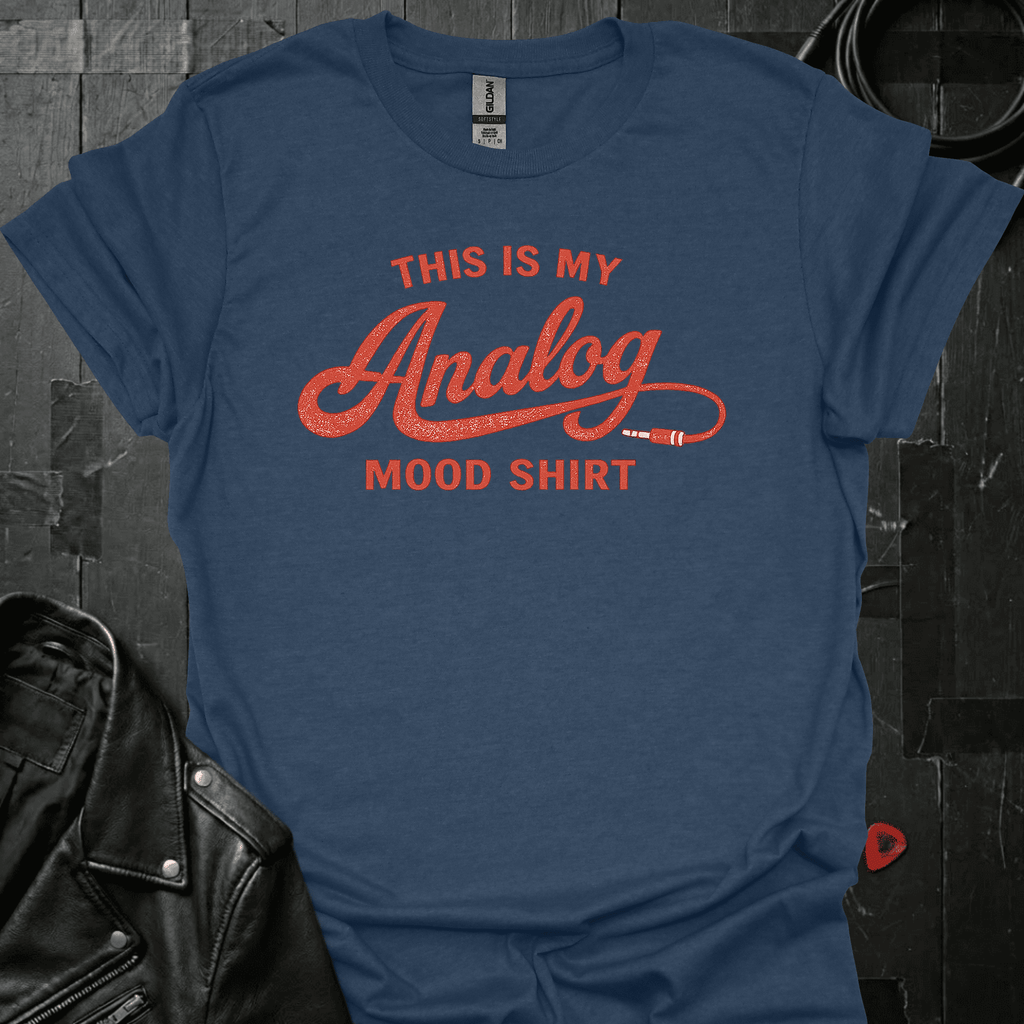 Analog Mood T-Shirt - Heather Navy - T-Shirt