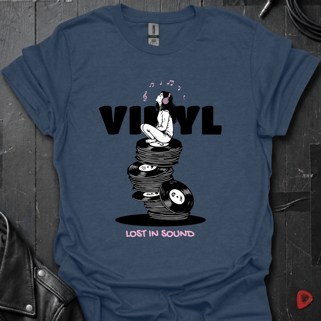 Lost In Sound T-Shirt - Heather Navy - T-Shirt