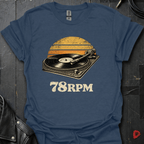 78RPM T-Shirt for vinyl lovers made of soft 100% cotton, unisex fit, lightweight and breathable