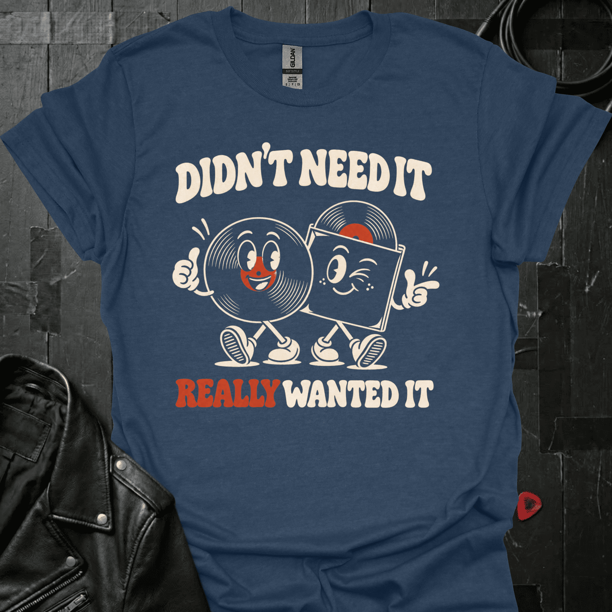 Really Wanted It T-Shirt - Heather Navy - T-Shirt