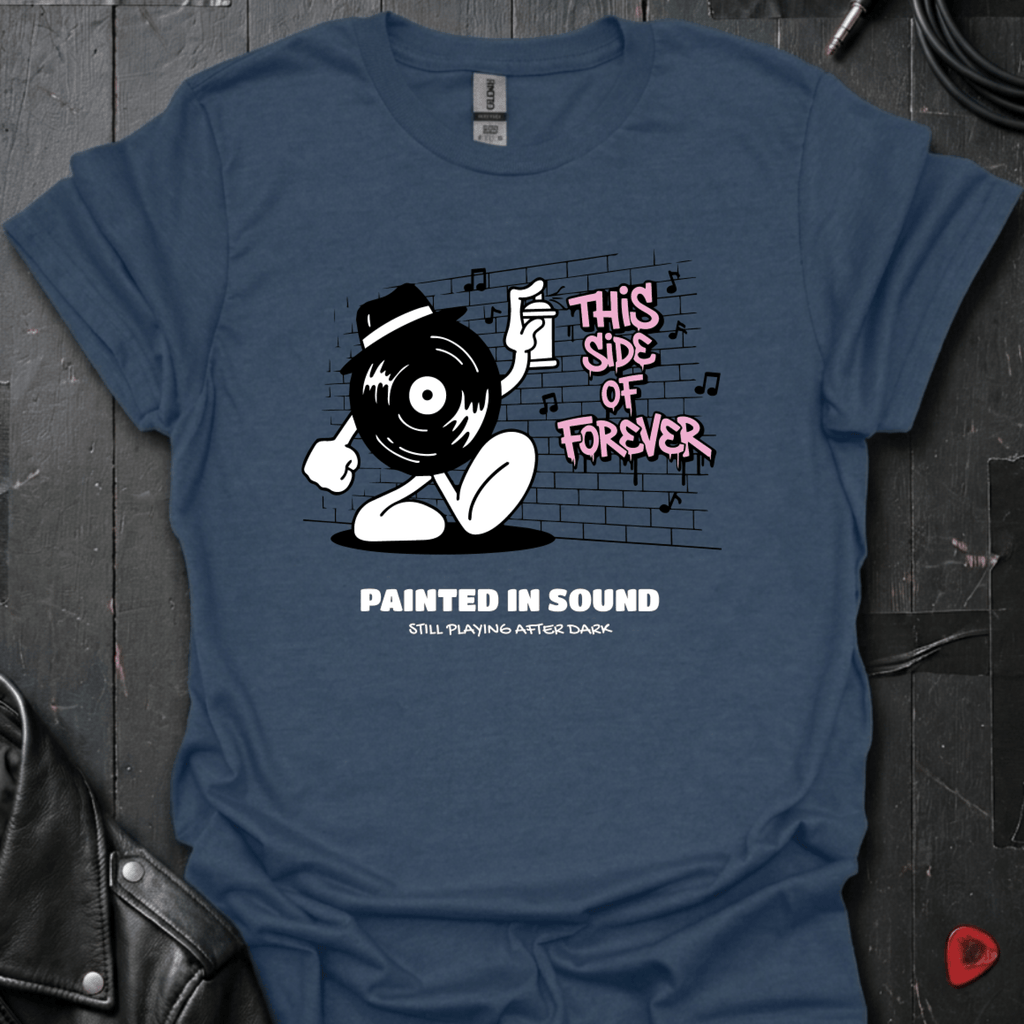 Painted In Sound T-Shirt - Heather Navy - T-Shirt