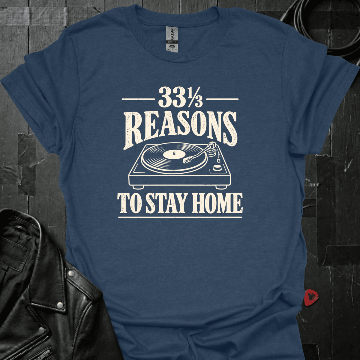 33.3 Reasons T-Shirt - Heather Navy - T-Shirt