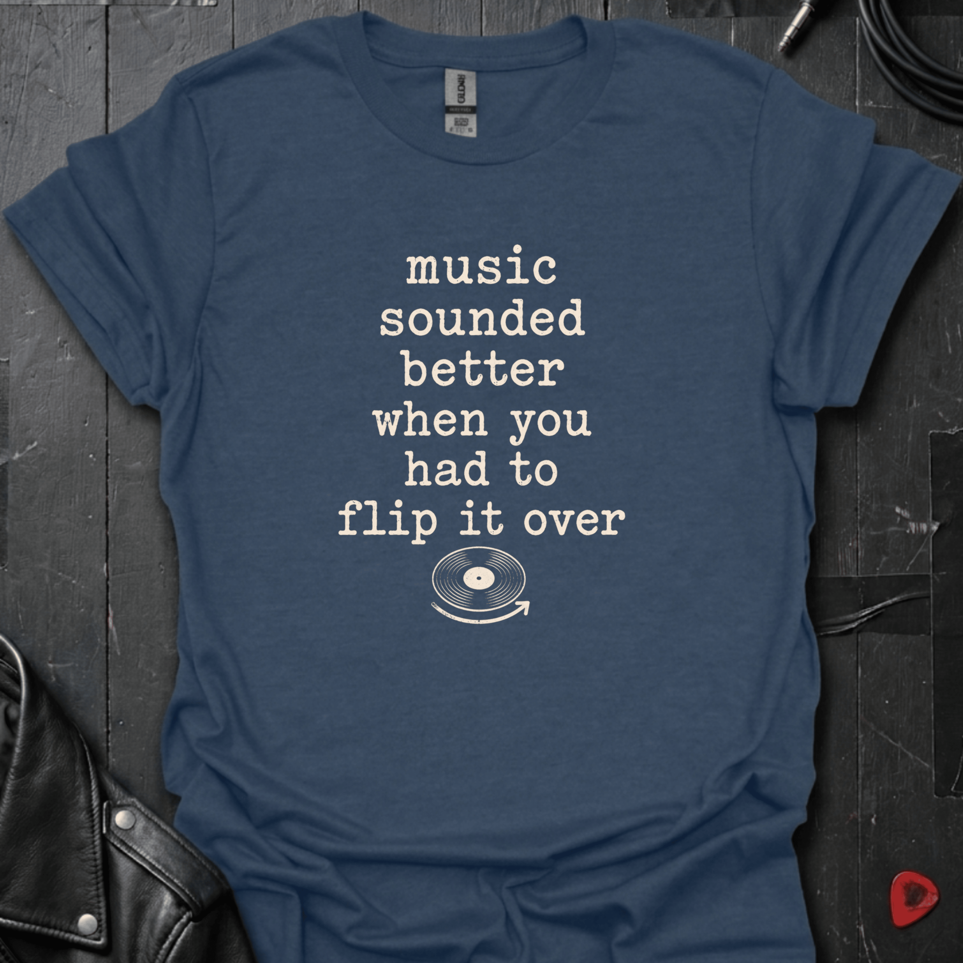 Flip It Over T-Shirt - Navy - T-Shirt