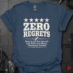 Zero Regrets Review T-Shirt - Heather Navy - T-Shirt