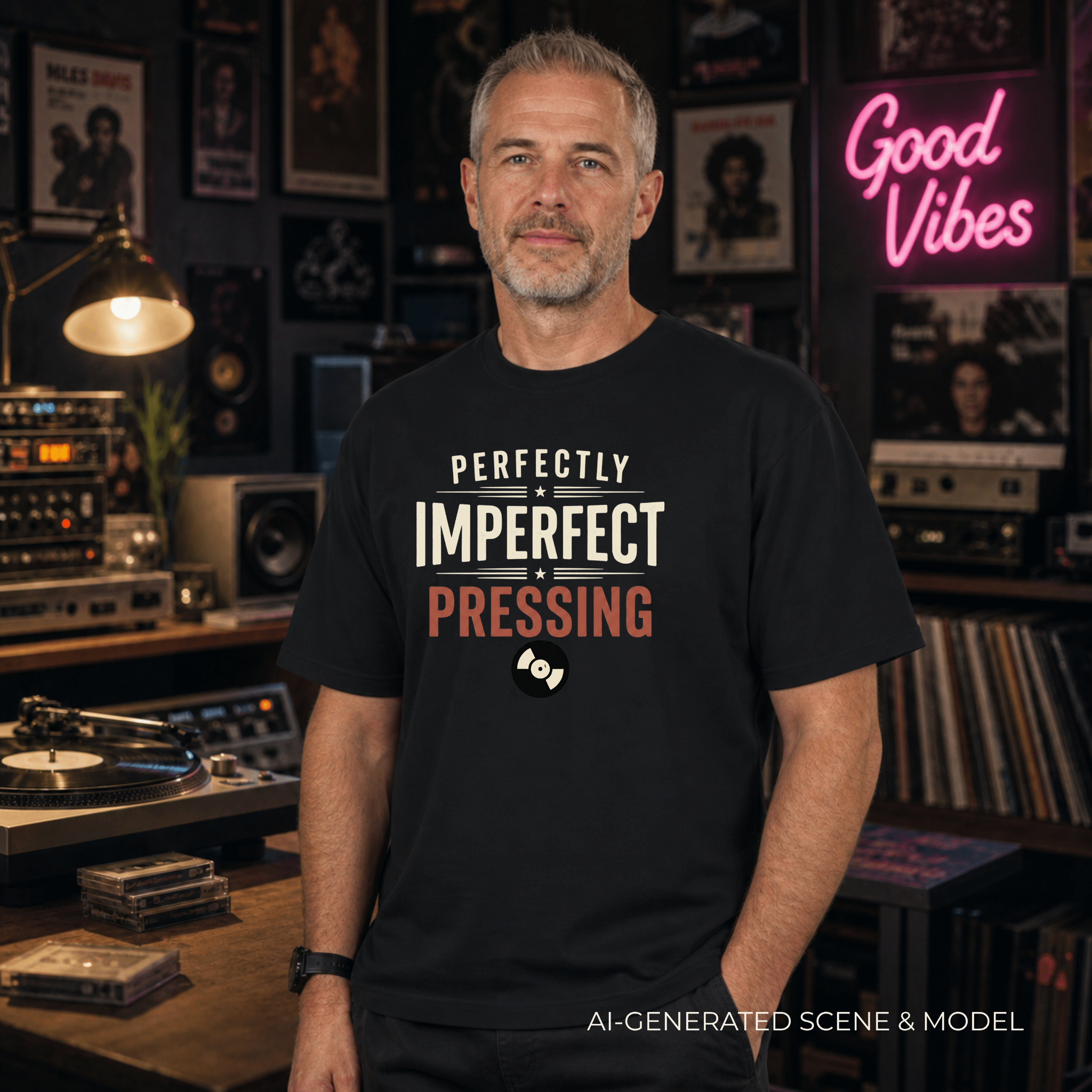 Perfectly Imperfect Pressing T-Shirt - Dark Heather - T-Shirt