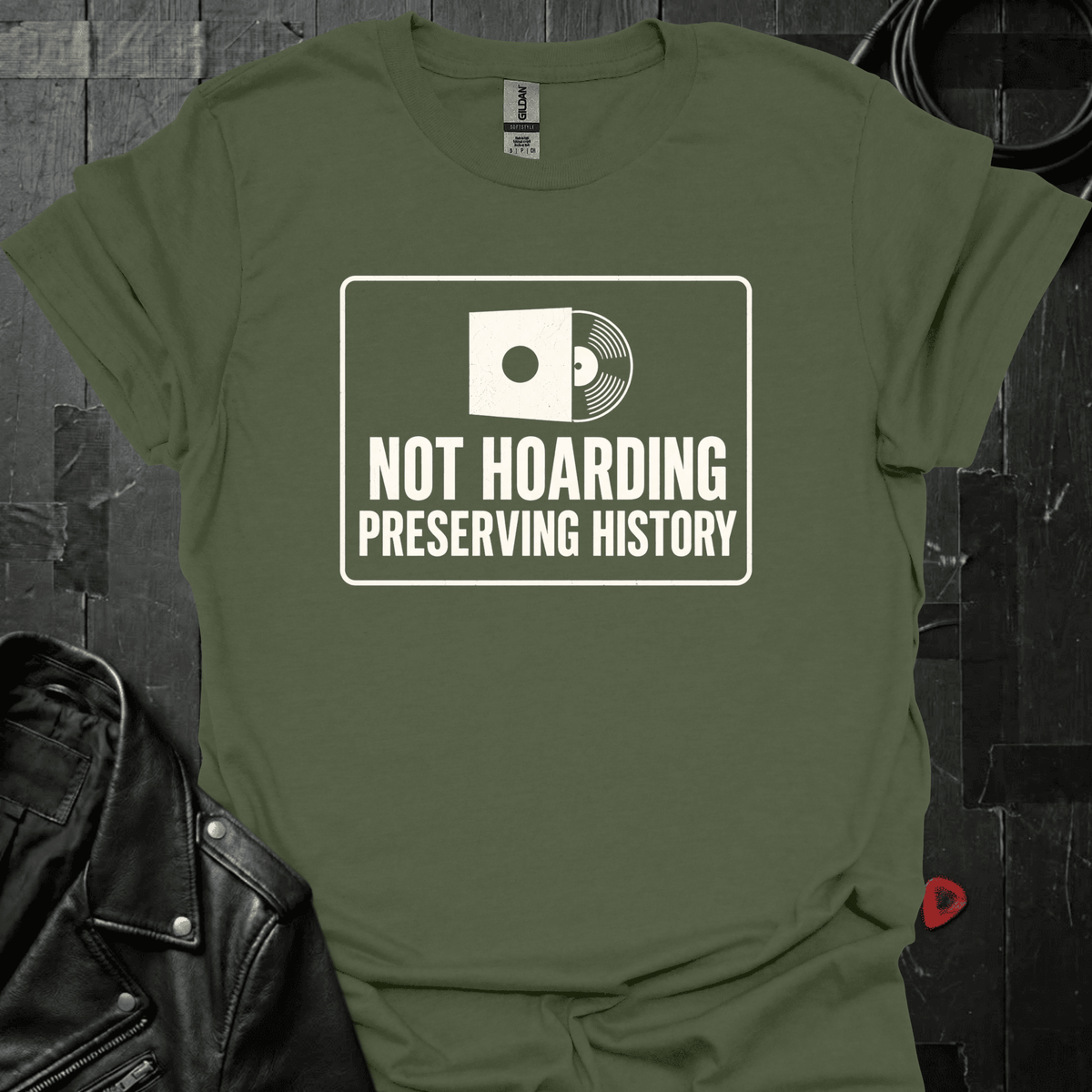 Preserving History T-Shirt - Military Green - T-Shirt
