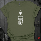 Recorded History T-Shirt | Retro Music Lover Tee - Military Green - T-Shirt