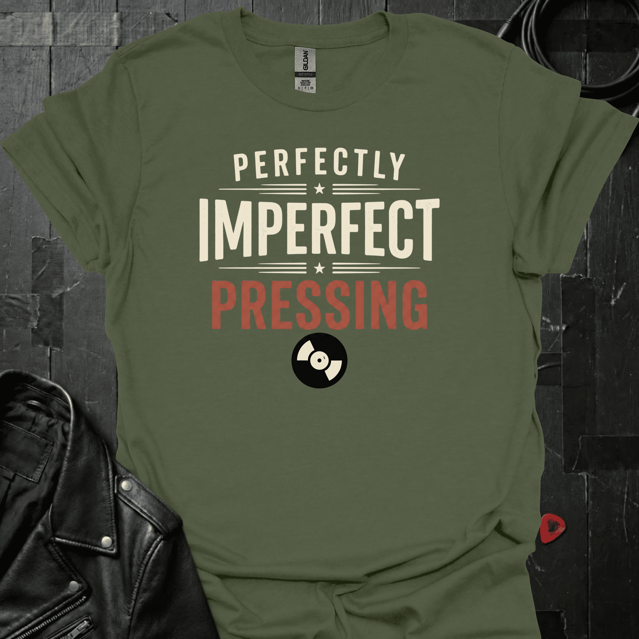 Perfectly Imperfect Pressing T-Shirt - Military Green - T-Shirt