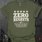 Zero Regrets Review T-Shirt - Military Green - T-Shirt
