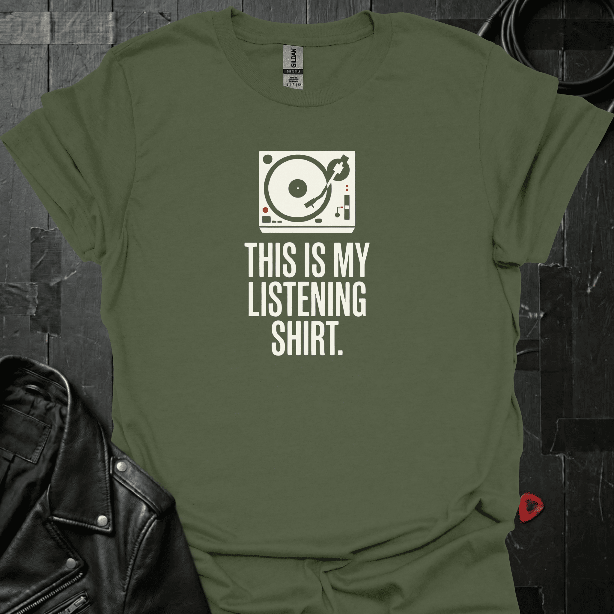 My Listening Shirt T-Shirt - Military Green - T-Shirt