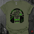 90s Music Only T-Shirt - Military Green - T-Shirt
