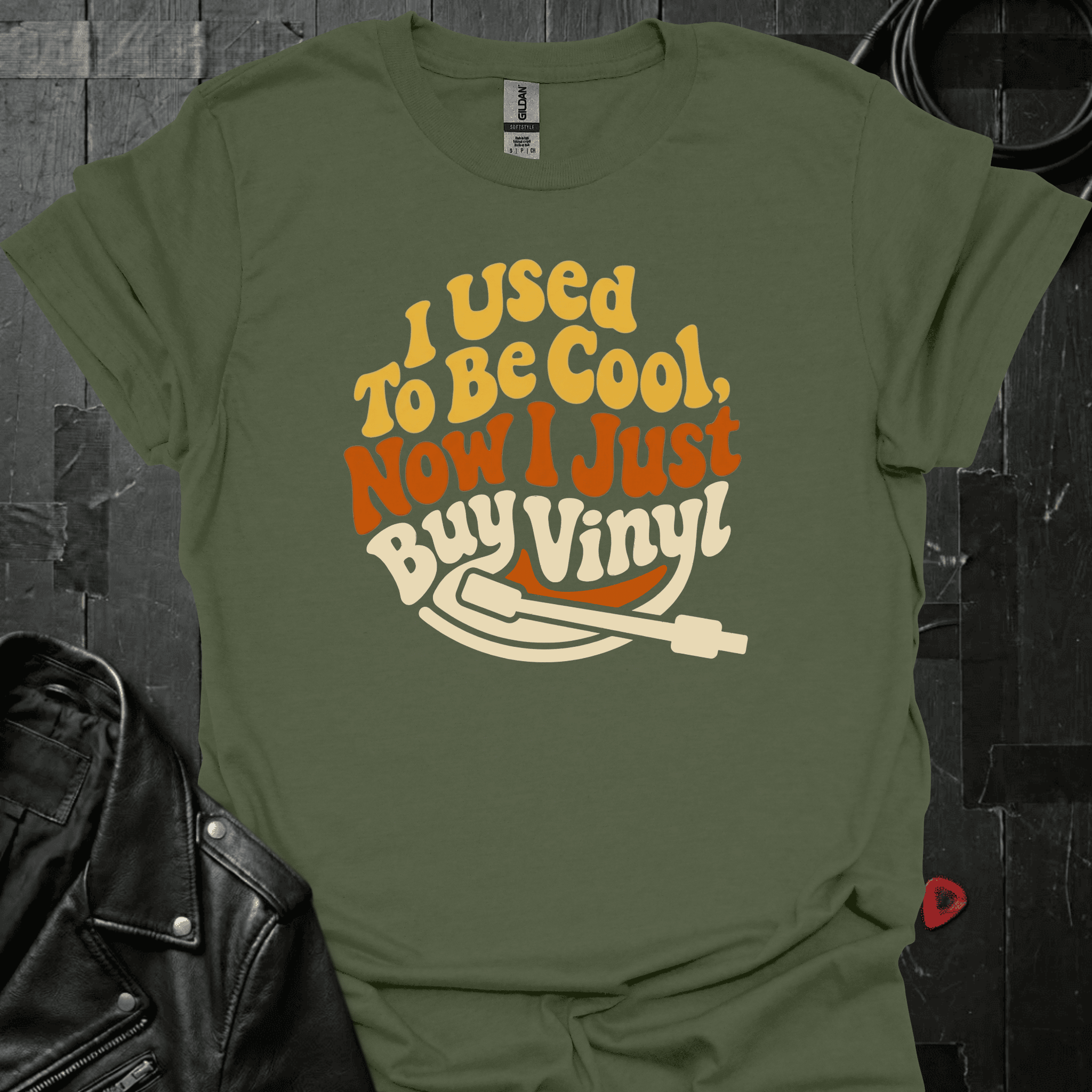 I Just Buy Vinyl T-Shirt - Military Green - T-Shirt