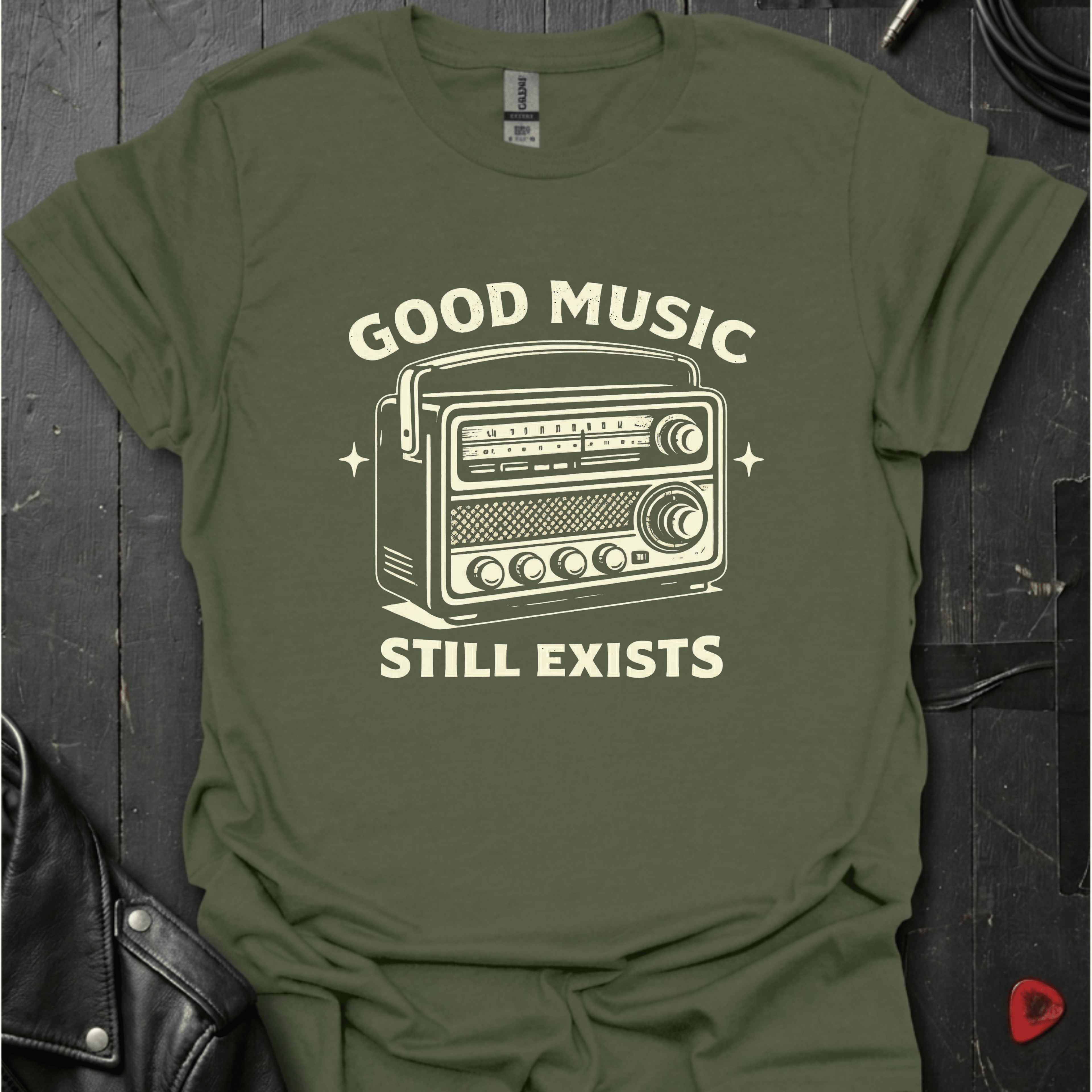 Good Music Still Exists T-Shirt - Military Green - T-Shirt
