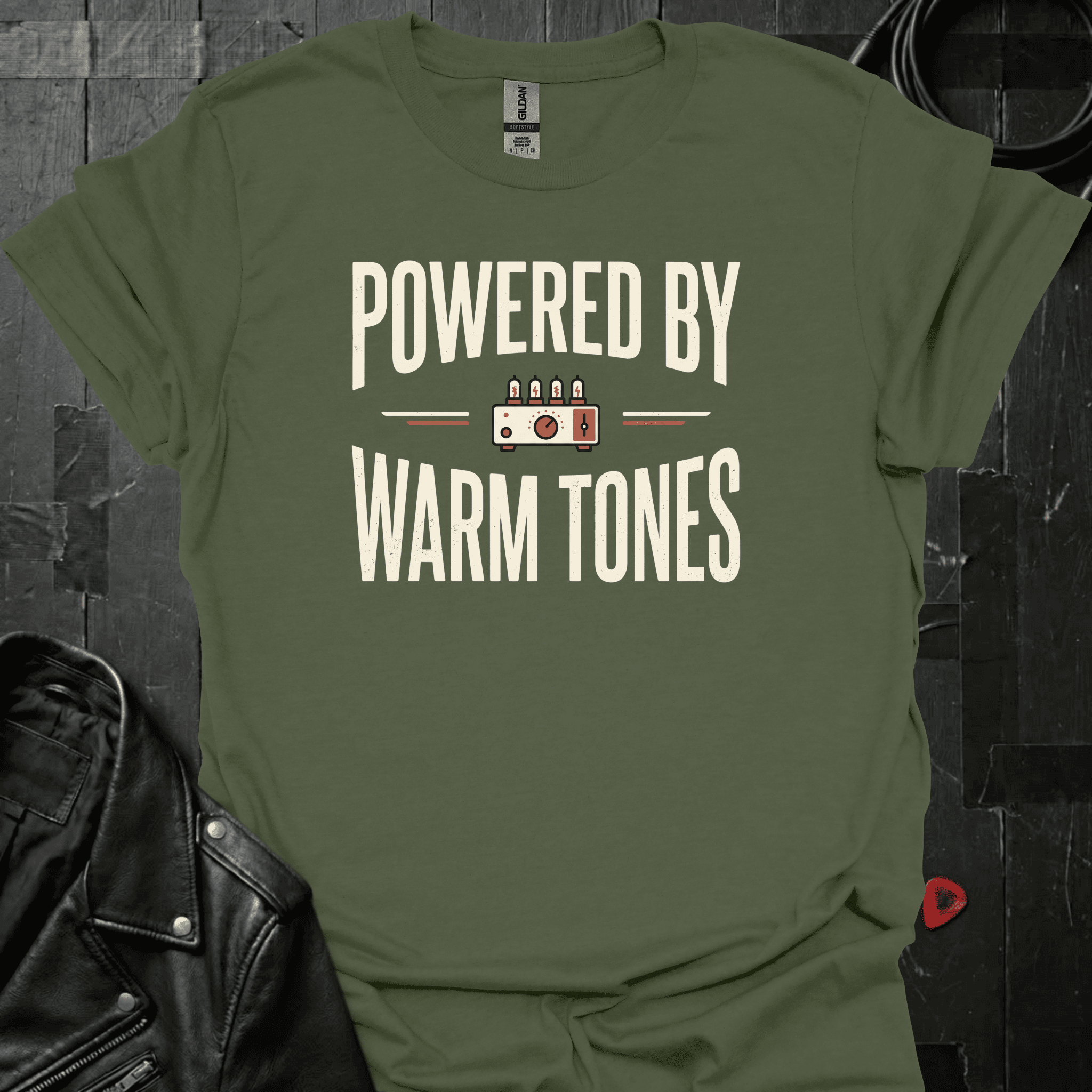 Powered By Warm Tones T-Shirt - Military Green - T-Shirt
