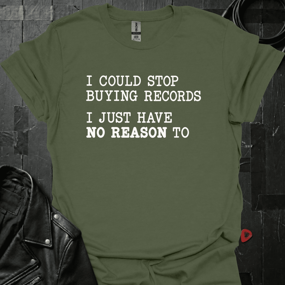 Could Stop Buying Records T-Shirt - S - T-Shirt