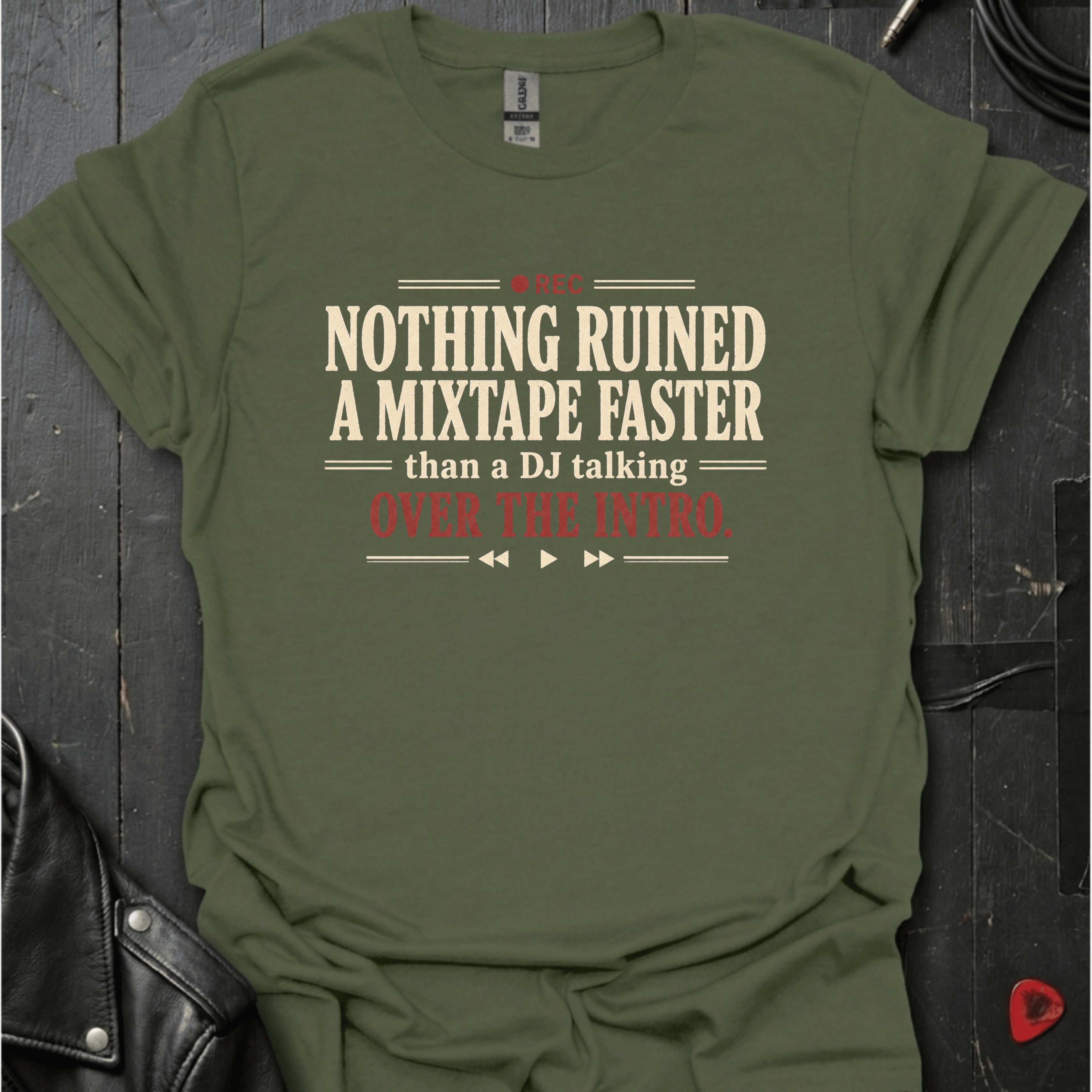 DJ Review T-Shirt - Military Green - T-Shirt