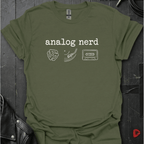 Analog Nerd T-Shirt - Military Green - T-Shirt