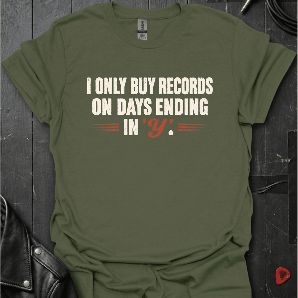 Vinyl Every Day T-Shirt - Military Green - T-Shirt