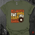 Aging Vinyl Lover T-Shirt - Military Green - T-Shirt