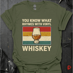 Rhymes With Vinyl T-Shirt - Military Green - T-Shirt