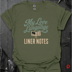 Liner Notes Love Language T-Shirt