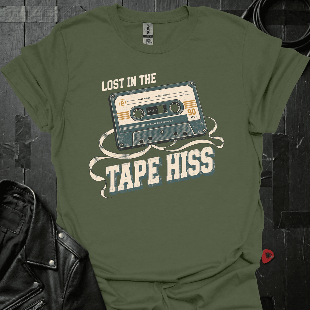 Lost In Tape Hiss T-Shirt - Military Green - T-Shirt