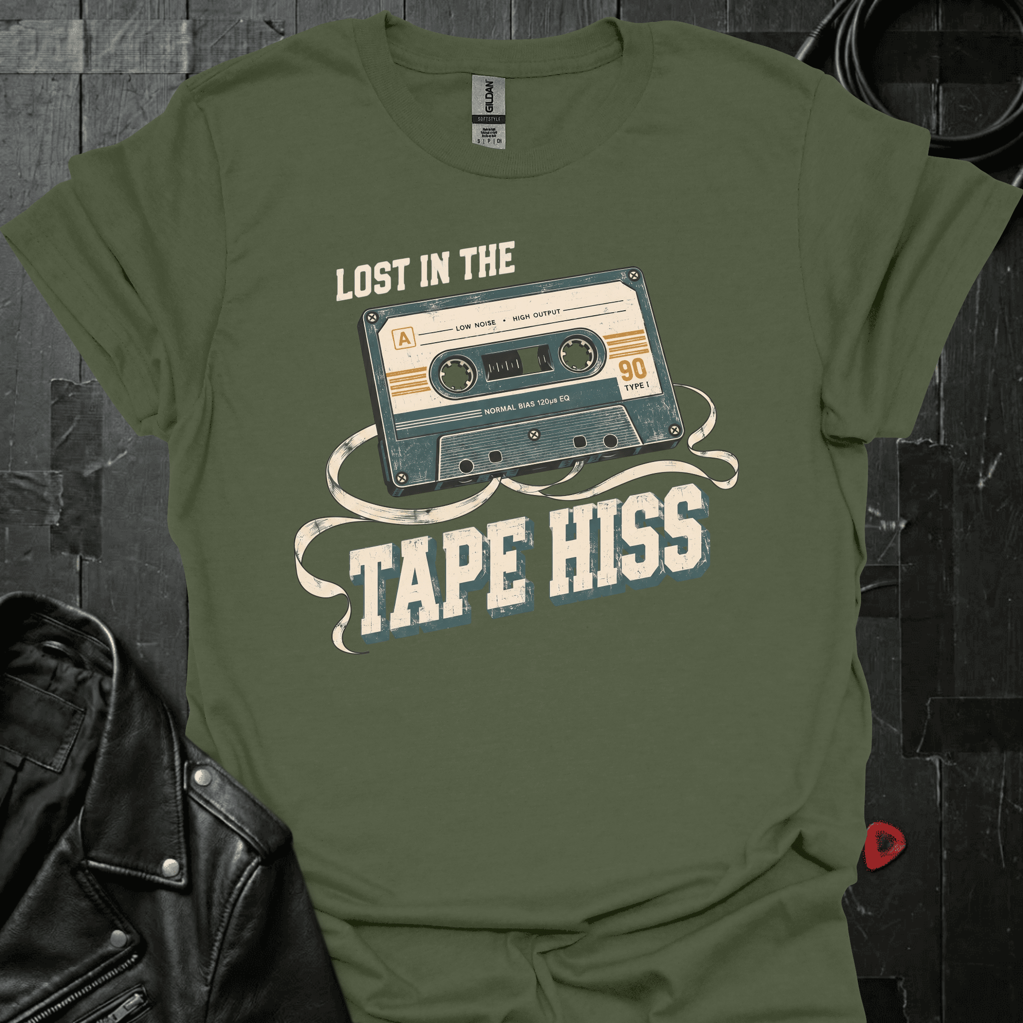 Lost In Tape Hiss T-Shirt - Military Green - T-Shirt