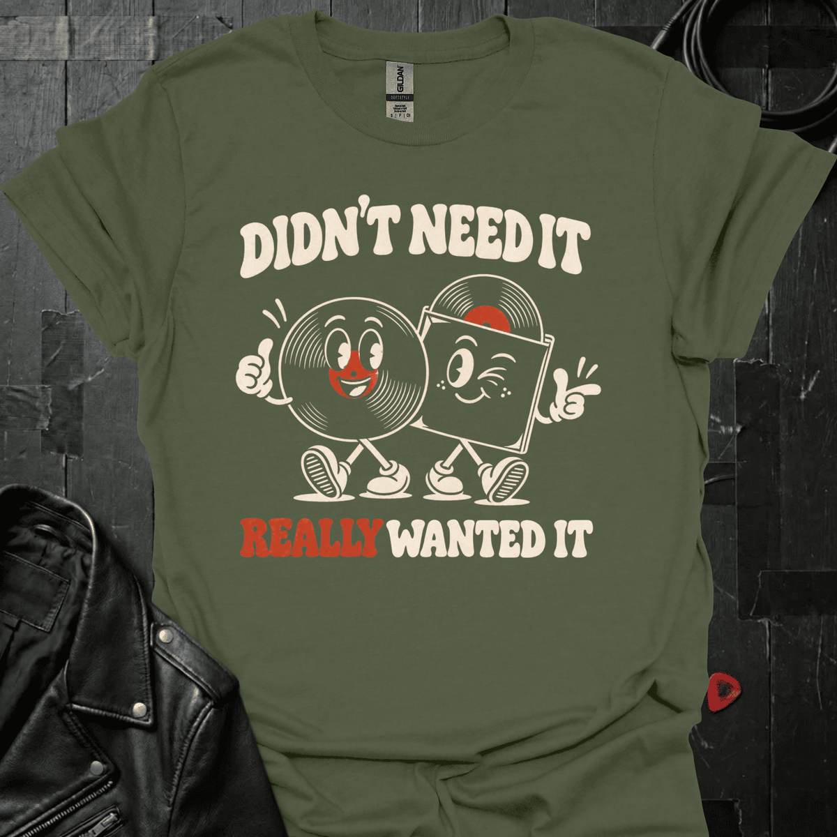 Really Wanted It T-Shirt - Military Green - T-Shirt