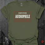 Certified Audiophile T-Shirt | Reference Grade Music Tee - Military Green - T-Shirt