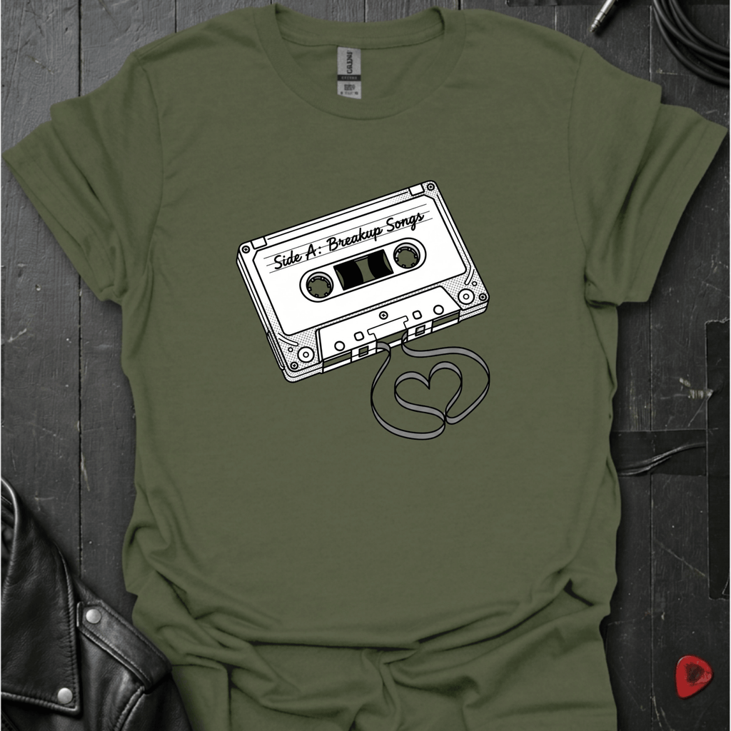 Breakup Songs T-Shirt - Military Green - T-Shirt