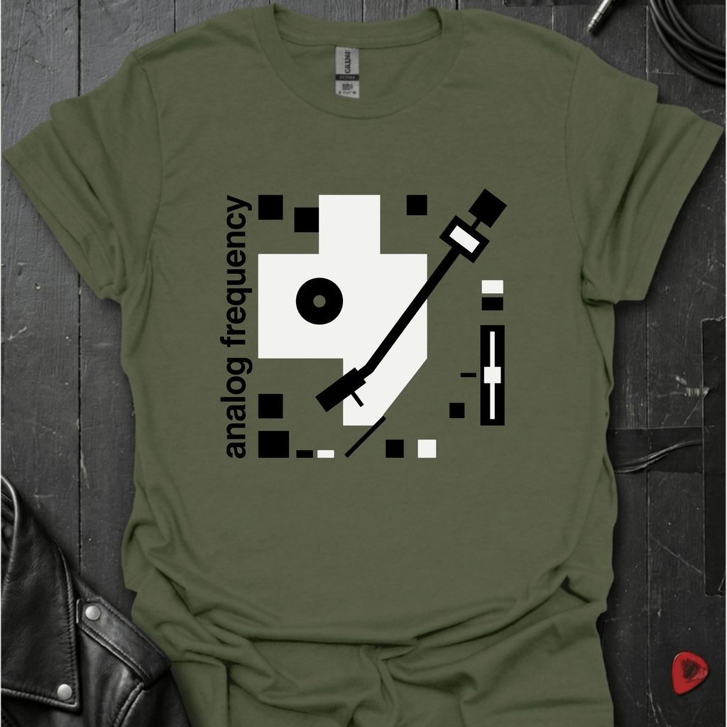 Analog Frequency T-Shirt - Military Green - T-Shirt