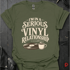 Vinyl Relationship T-Shirt - Military Green - T-Shirt