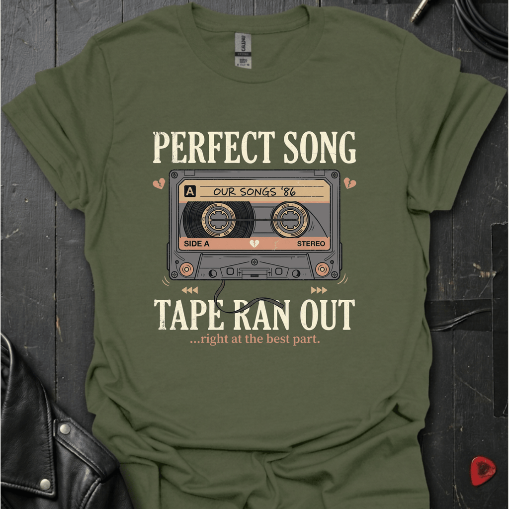 Tape Ran Out T-Shirt - Military Green - T-Shirt