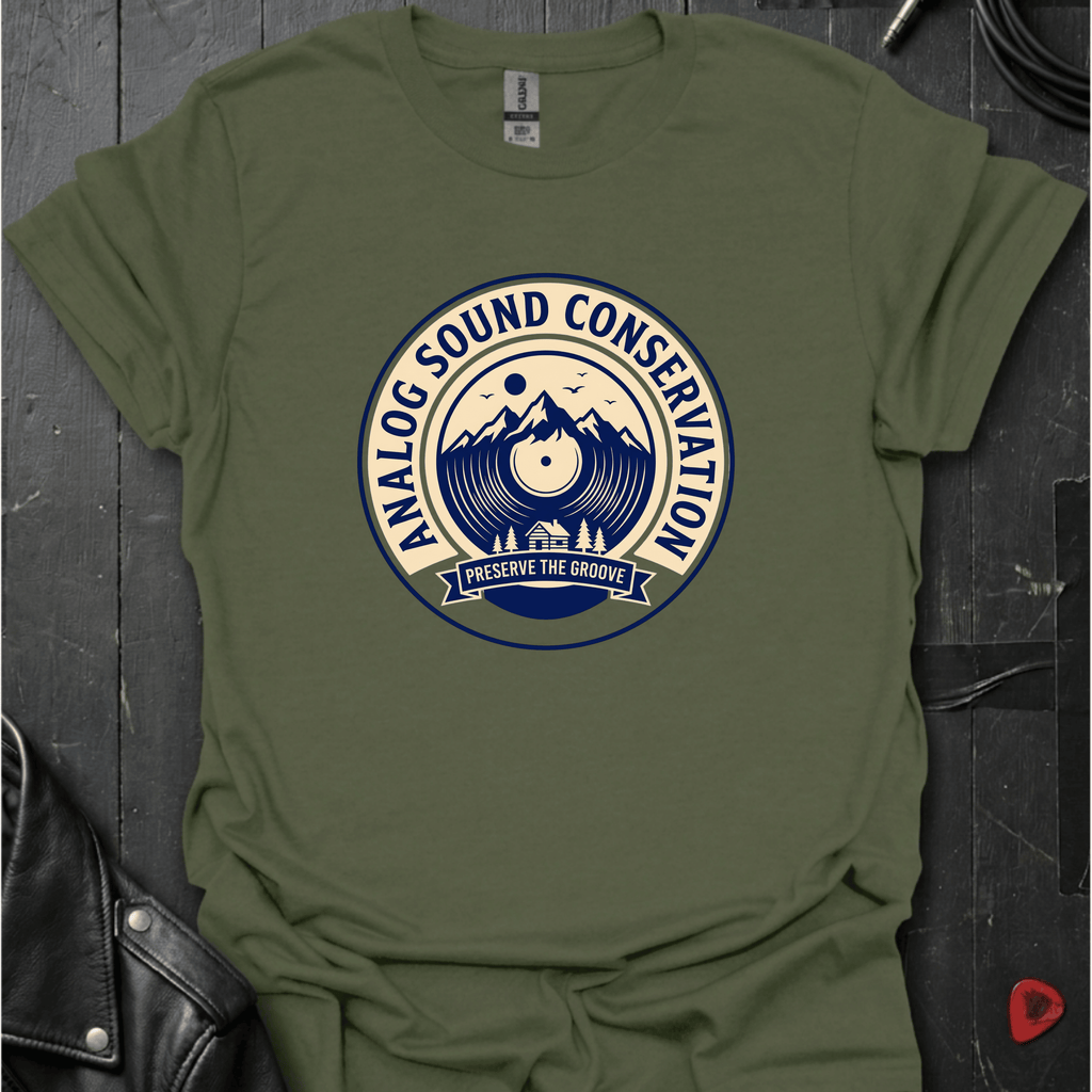 Analog Sound Conservation T-Shirt - Military Green - T-Shirt