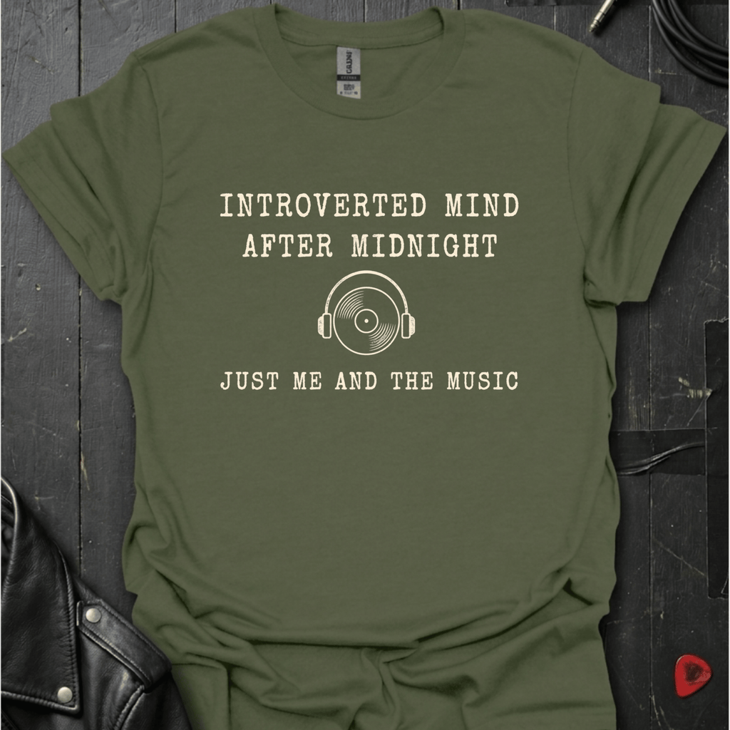 Introverted Mind T-Shirt - Military Green - T-Shirt