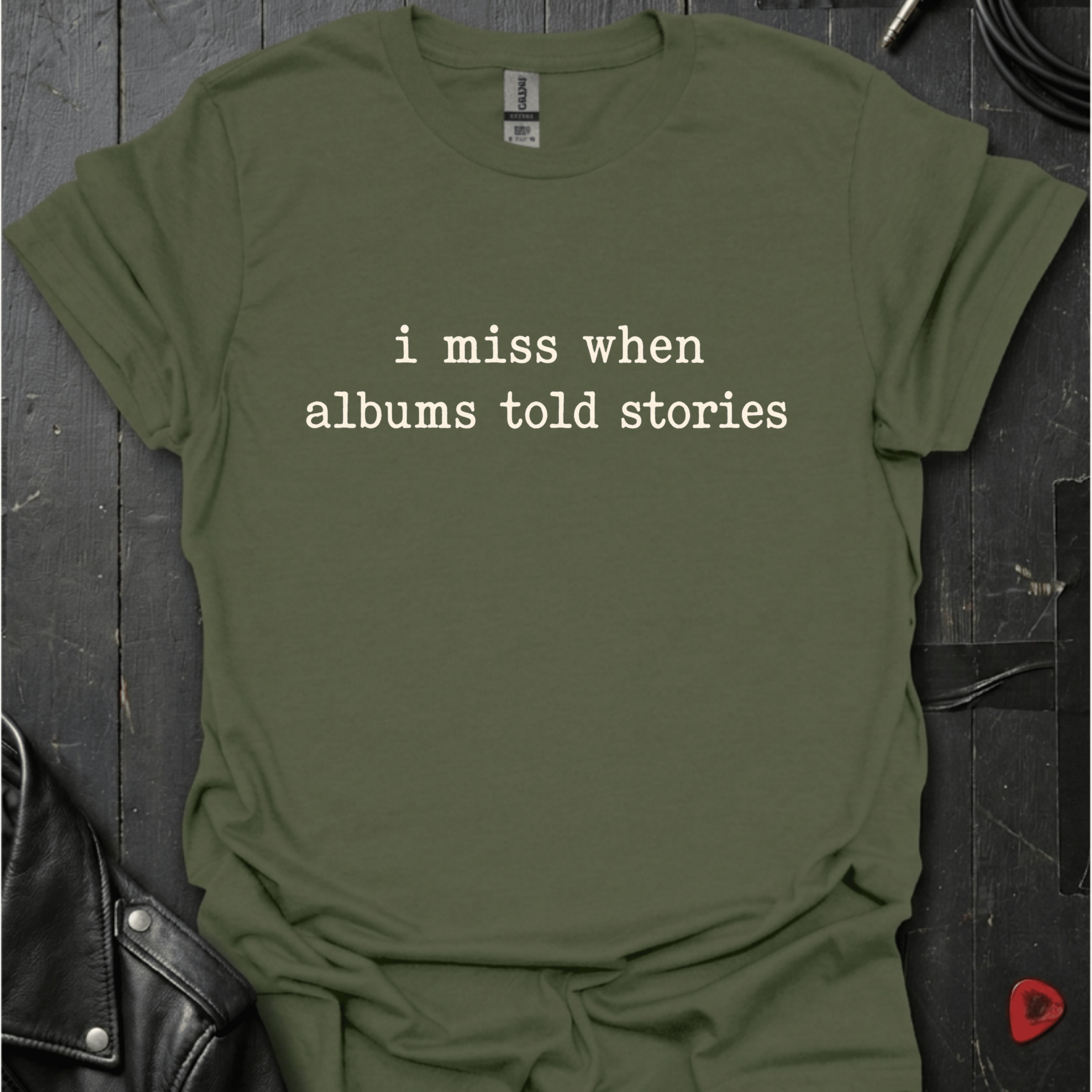 Albums Told Stories T-Shirt - Military Green - T-Shirt
