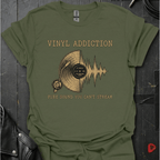 Vinyl Addiction T-Shirt - Military Green - T-Shirt