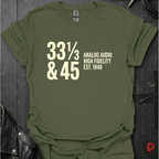 High Fidelity Audio T-Shirt - Military Green - T-Shirt